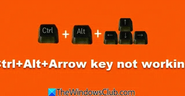 Corrigir problemas de atalho Ctrl + Alt + Seta no Windows 11