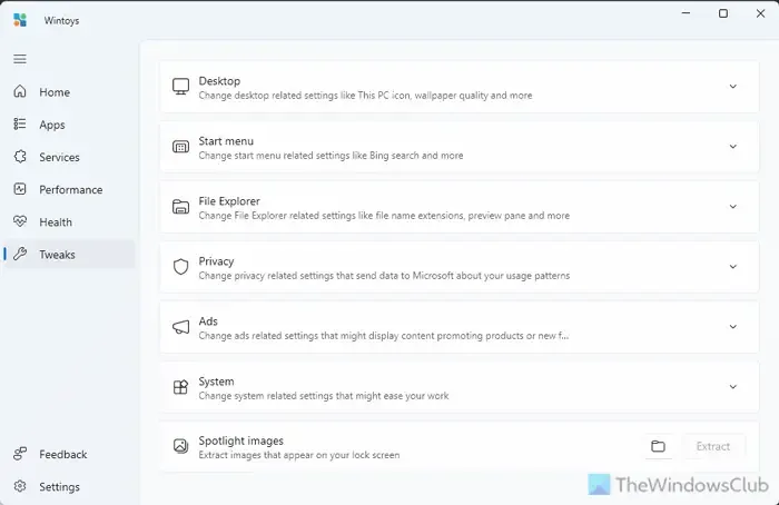 Tweaking Windows 11 Settings with Wintoys