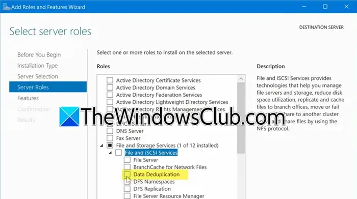 Configurer la déduplication des données