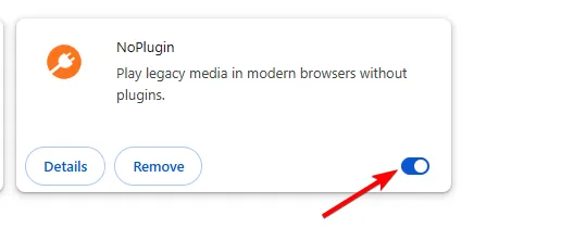 desabilitar extensão chrome