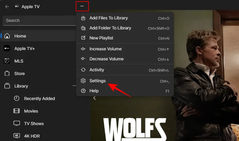 Disable viewing history settings in Apple TV app