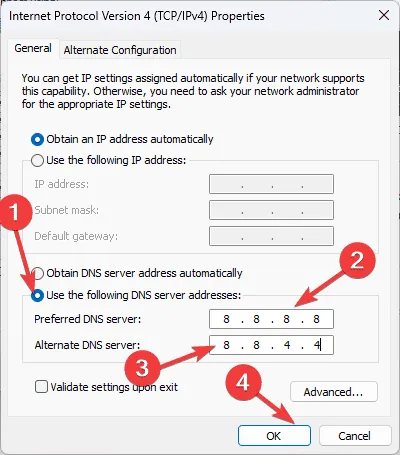 DNS server - wow error 51900118