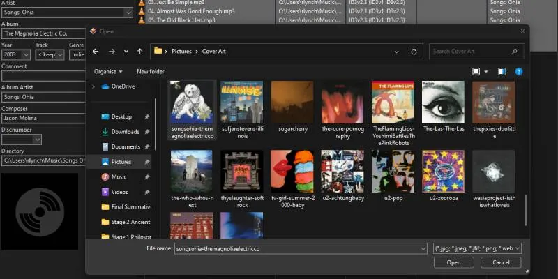 Adding Cover Art in MP3Tag