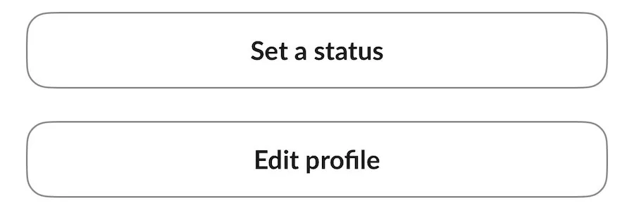 edit your profile on slack