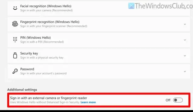 Cómo habilitar la seguridad de inicio de sesión mejorada (ESS) en Windows 11