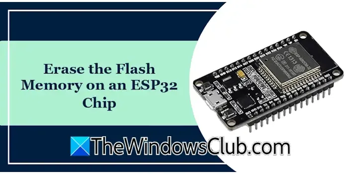 cancellare la memoria flash su un ESP32