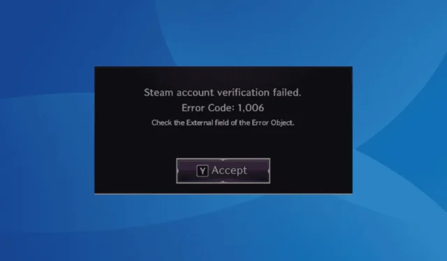 Jak naprawić błąd Steam Verification Failed Error Code 1006 w Throne and Liberty