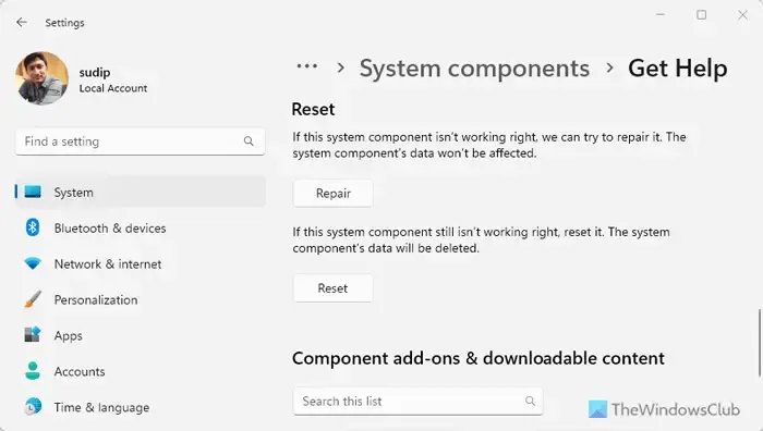 修復 Windows 11 中空白的「取得協助」應用