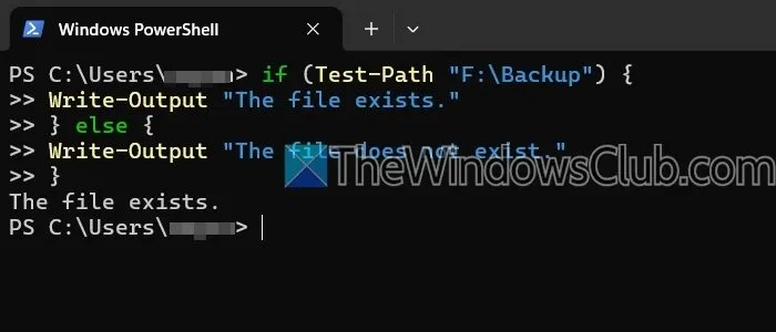 Ordnerüberprüfung mit Windows PowerShell