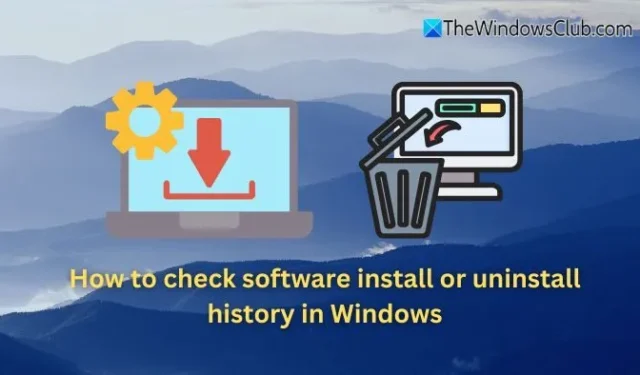 View Software Installation and Uninstallation History on Windows 11