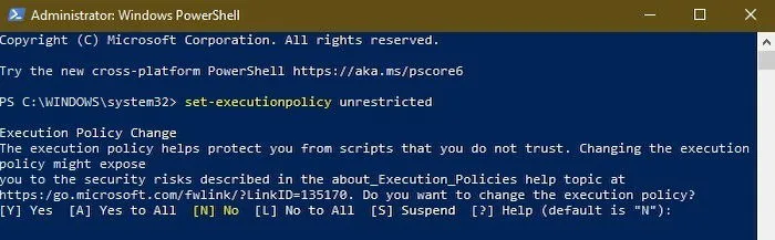 So verbergen Sie Updates mit PowerShell in Windows 10 PowerShell Confirm