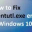 Esentutl.exe-fouten in Windows 10 oplossen