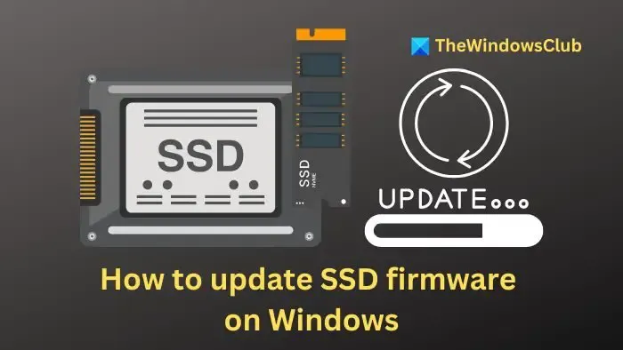 How to update SSD firmware on Windows