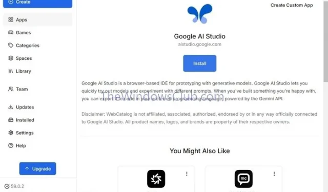 Guia passo a passo para instalar o aplicativo Google AI Studio no Windows 11