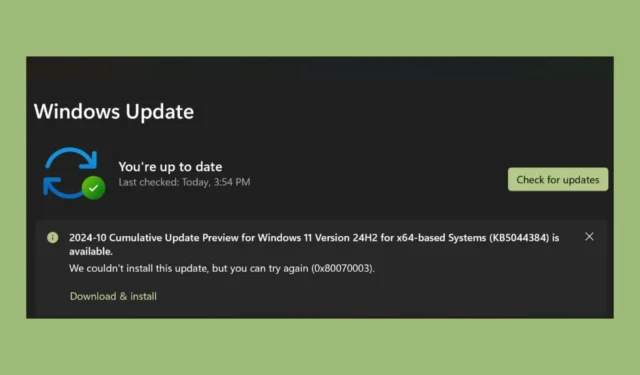 La actualización KB5044384 para Windows 11 24H2 interrumpe los procesos del Administrador de tareas