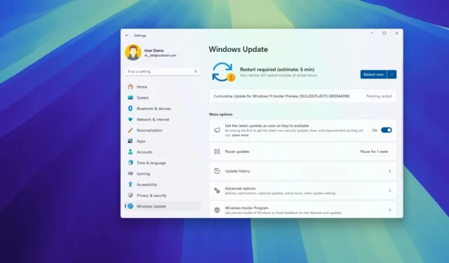 Nouvelles fonctionnalités des builds 27729, 26120.2130 et 22635.4371 de Windows 11 pour les testeurs