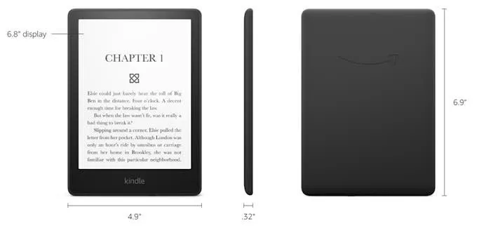 Dimensions du Kindle Paperwhite Essentials