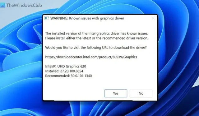 Important: Common Graphics Driver Issues in Windows 11