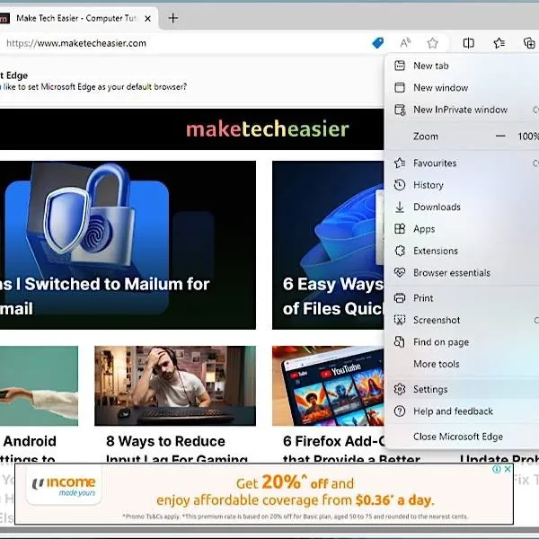 Unfaire Standardeinstellungen in Microsoft Edge