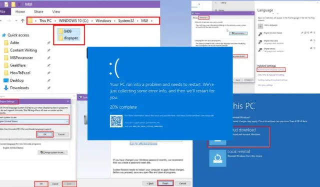 Come correggere l’errore BSOD MUI_NO_VALID_SYSTEM_LANGUAGE