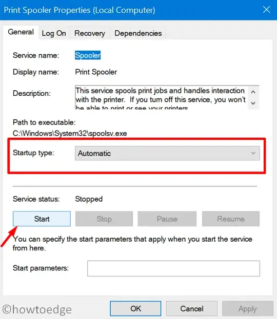 Network Printer Error 0x0000011b - Restart Print Spooler