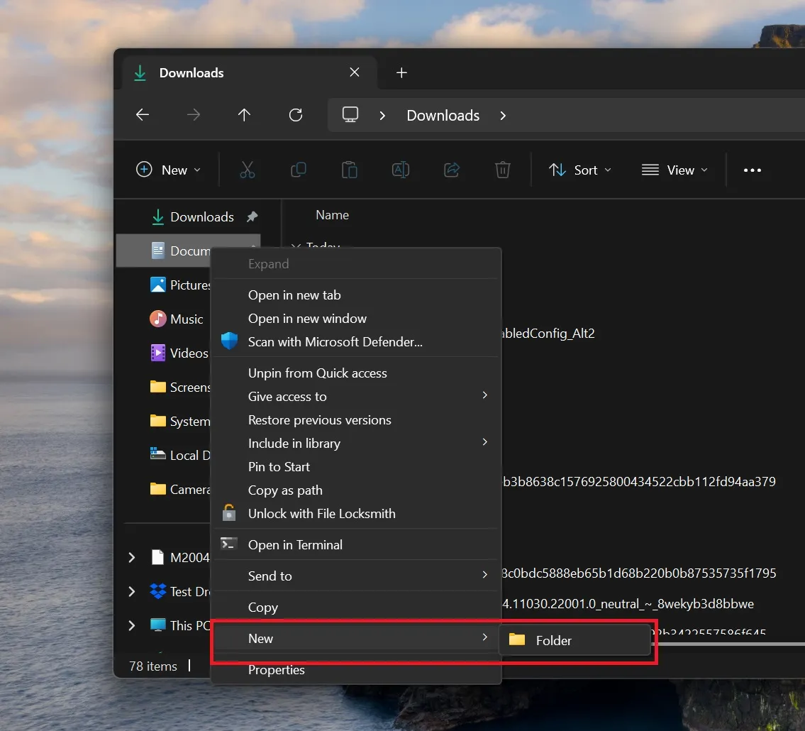 New option in Windows 11's old context menu