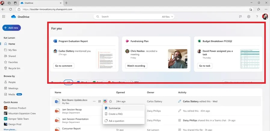 OneDrive-Dashboard