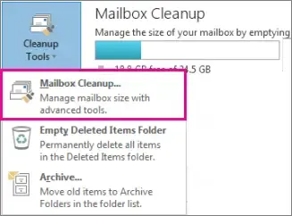 Outlook Mailbox Cleanup