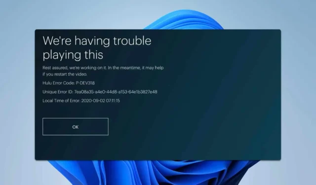 Cómo solucionar el código de error P-DEV318 de Hulu: 3 soluciones efectivas