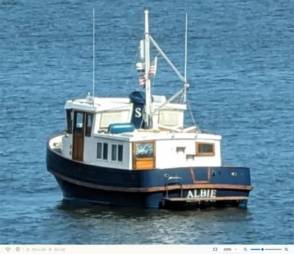 Imagen de un barco sin Super Resolución