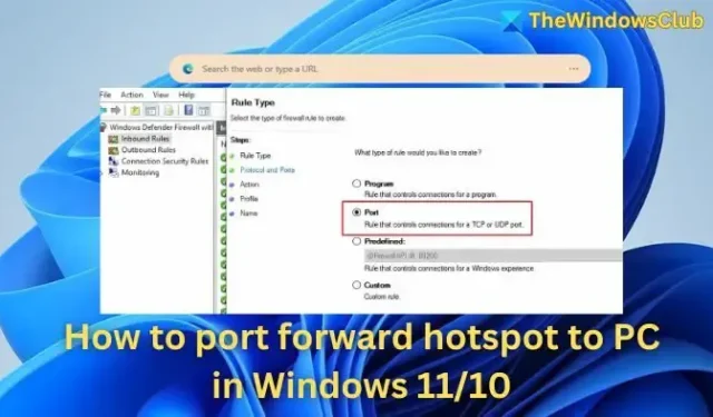 Reenvío de puertos de punto de acceso a PC en Windows 11: guía paso a paso