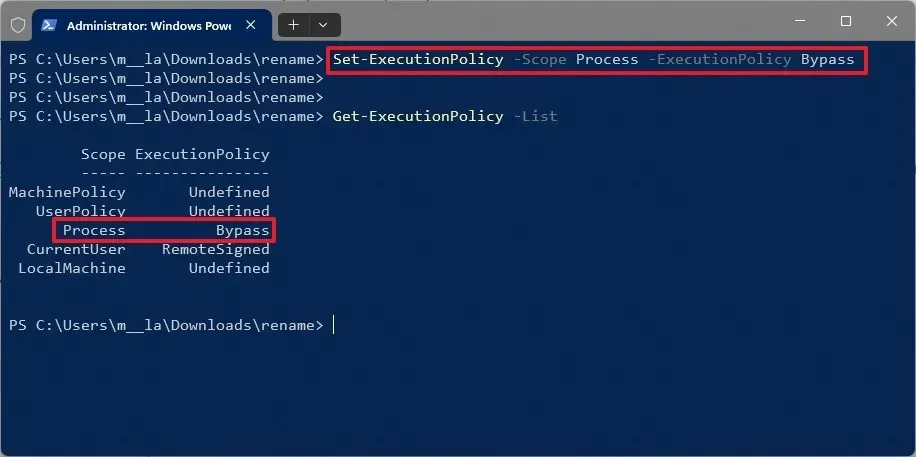 PowerShell permite script não assinado digitalmente