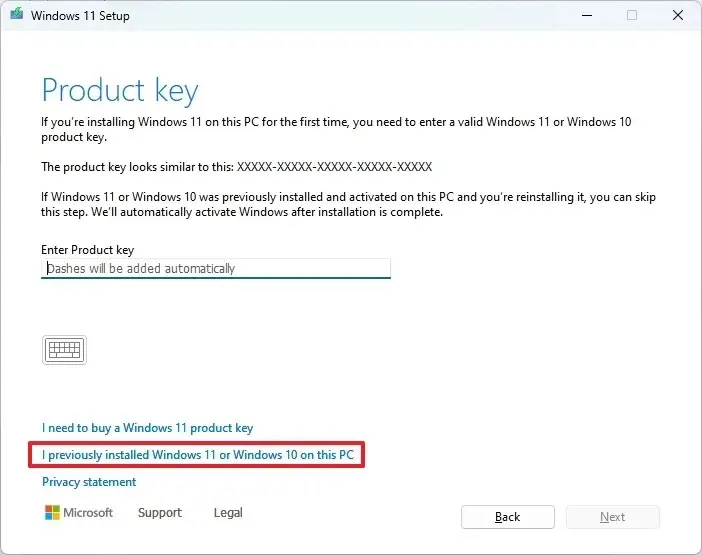 以前このPCにWindows 11またはWindows 10をインストールしました