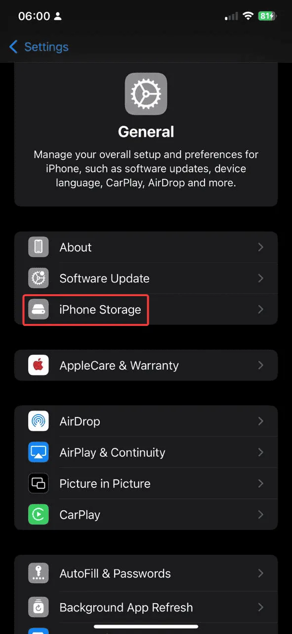 iPhone Storage - Dexcom Clarity network error