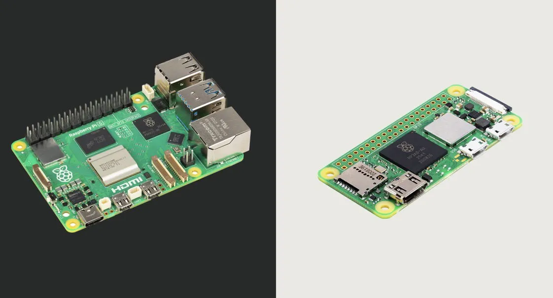 Raspberry Pi 5 versus Zero