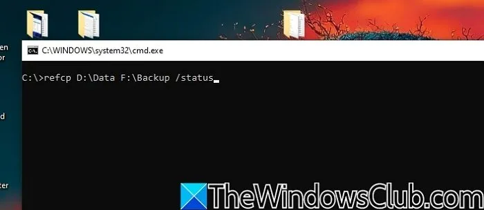 Refcp Command Windows Terminal