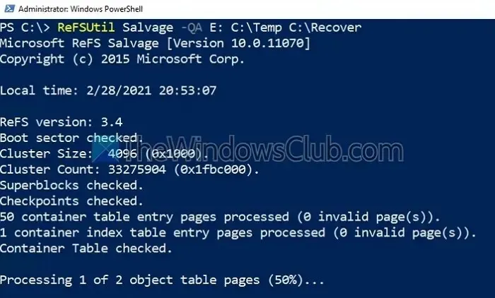 Referencias Salvage Windows Powershell