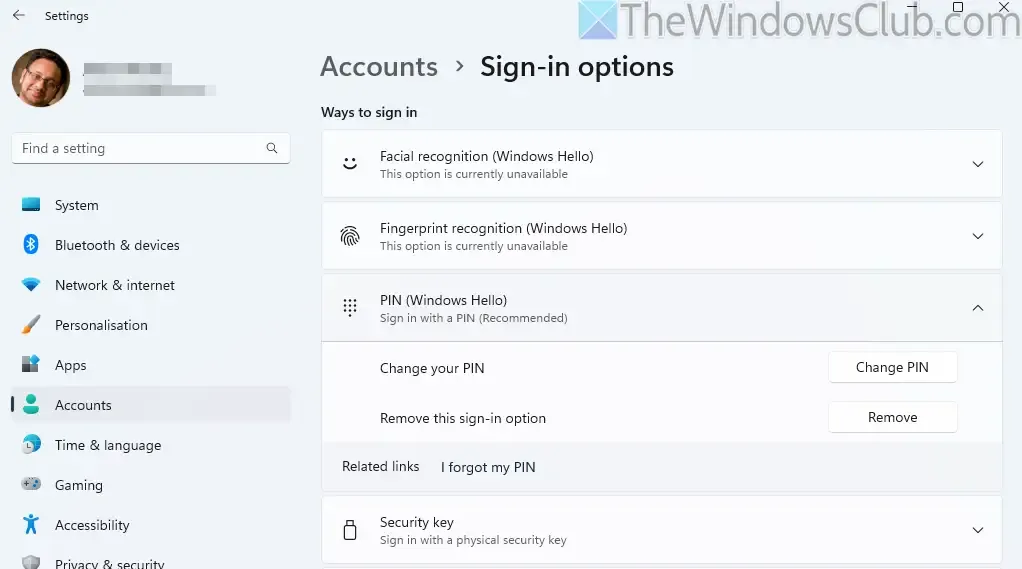 Eliminar Windows Hello de una PC con Windows