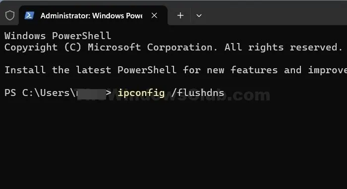 Execute Flushdns Command