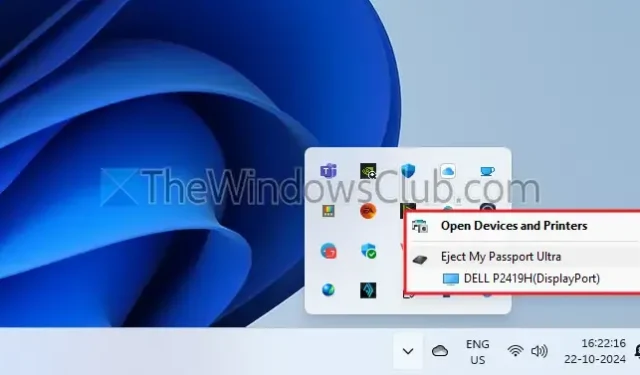 How to Remove a Specific Device from the Windows Safely Remove Hardware List