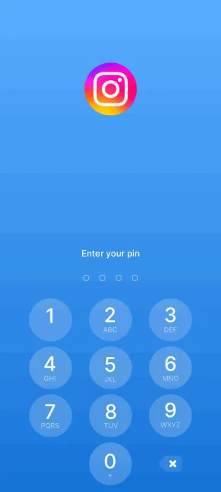 Verrouillage de l'application Instagram à l'aide de l'application Applock Pro sur Android.