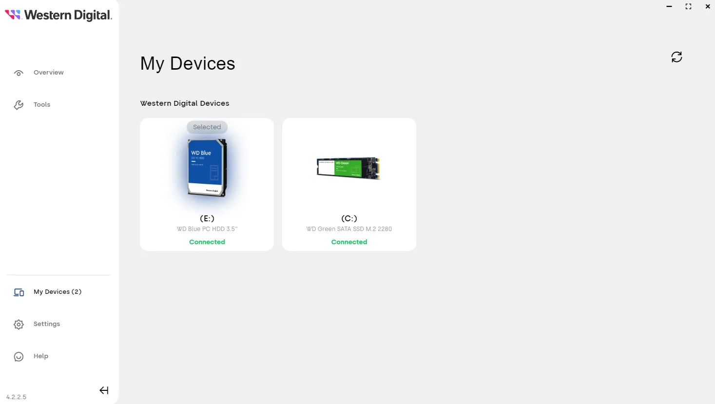 select SSD drive to upgrade firmware