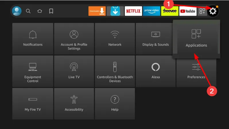 applications Fire TV