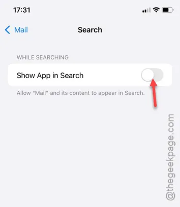 show app in search min