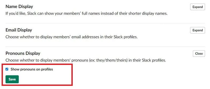 Slack 代名詞ショー