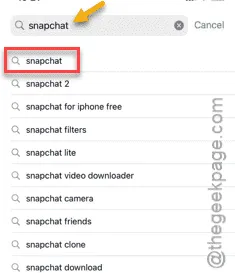 snapchat search