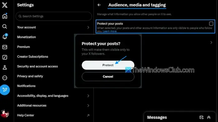 prevent Grok from accessing your posts web