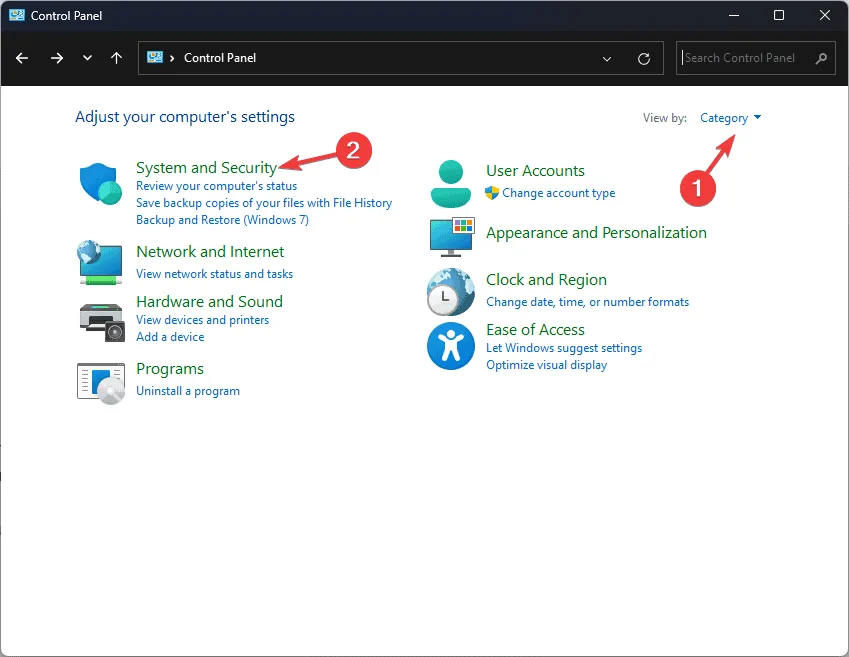 System & Security palia error 403