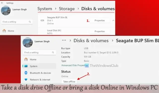 Guide to Taking a Drive Offline or Bringing a Disk Online in Windows 11