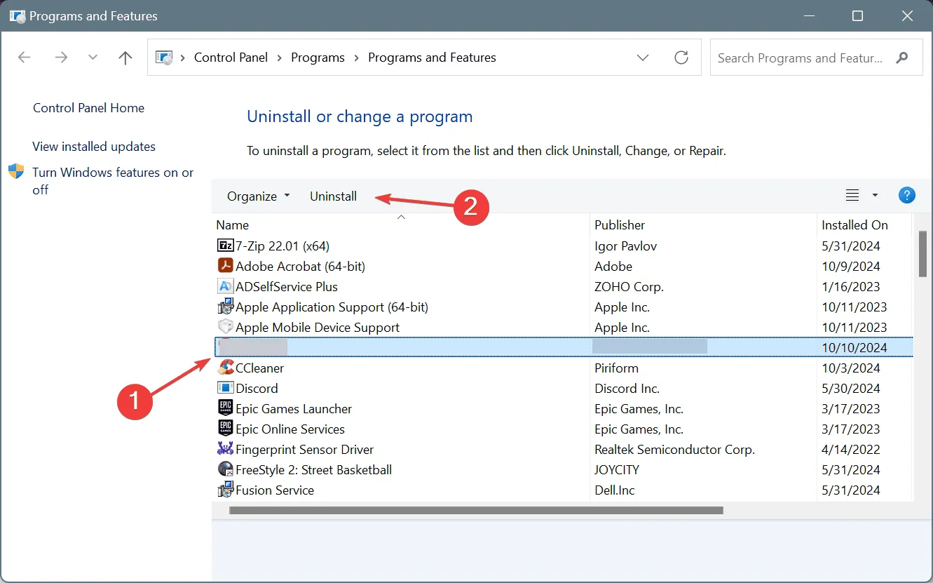 Desinstalar para corregir el error vanguard 128